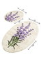 Mijölnir Juego de alfombrillas de baño Lavender Djt (2 piezas)